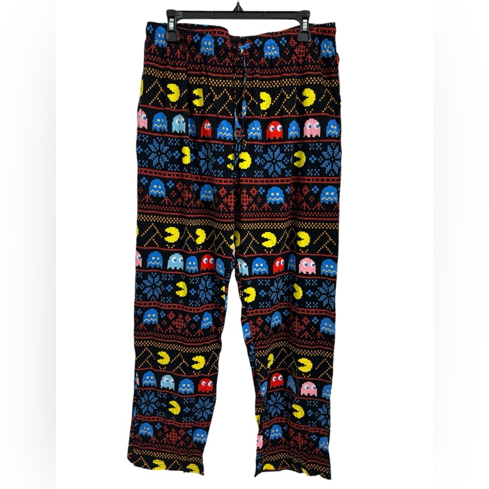 Pac-Man Fair Isle Classic Arcade Game Lounge Pants- Size Large.